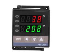 Régulateur de température numérique PID REX-C100 (M) Thermostat thermocouple 0 à 400 ° C Sortie de relais de type K