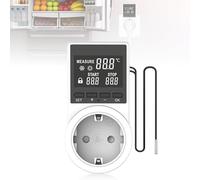 Régulateur de température numérique, prise thermostat numérique, prise avec capteur pour chauffage, refroidissement, interrupteur de température, écran LED, 100-250 V, pour serre, aquarium