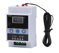 Régulateur de température numérique TMC-6000 avec montage sur rail DIN, thermostat pour chauffage et refroidissement, -45 °C à 110 °C, 10 A pour relais, 110-240 V AC, avec sonde 10 K pour l'industrie
