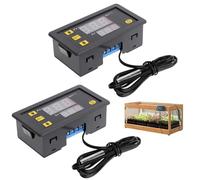 Régulateur de Température Numérique W3230, 2 Pièces AC 110V-220V, Thermostat avec Affichage LED 20A et Sonde NTC 10K, Plage de Température de -50℃ à 110℃, Idéal pour Réfrigérateurs, Congélateurs et Sy