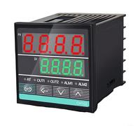 Régulateur de température PID numérique CH102 avec sortie relais et SSR, 220 VAC, contrôle PID Fuzzy, panneau de 48 x 48 mm pour fours industriels et machines de moulage par injection