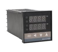 Régulateur de Température PID REX-C100, Thermostat Intelligent Numérique avec Relais SSR 40 A Thermocouple de Type K pour Réservoirs de Rétention de L'industrie Chimique de