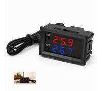 Régulateur De Température Programmable,Thermostat Pour Aquarium,Affichage LED,Thermostat Chauffage/Refroidissement Avec Sonde De Capteur étanche Pour Usages Domestiques Et Industriels
