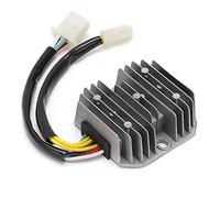 Régulateur de Tension 12V Redresseur 7 Fils Régulateur de Tension électrique Double Prise en Alliage D'aluminium + ABS pour Scooter Cyclomoteur ATV 12V
