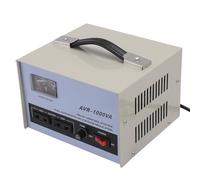 Régulateur de Tension 160-250 V Entrée 1000 W 3 Prises Universelles 220 V Stabilisateur de Tension de Sortie avec 2 Fusibles pour Appareils électroniques (Prise UE)