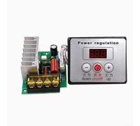 Régulateur de tension 4000 W avec dissipateur thermique - Variateur Triac et régulateur de vitesse du moteur pour chauffage, lumière - Contrôle en continu de 0 à 100 % (avec interrupteur)