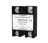 Régulateur de tension à relais statique réglable 10 A 25 A 40 A 50 A 60 A 80 A 100 A VA monophasé 0-380 VCA potentiomètre(Potentiometer 470KW)