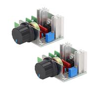 Régulateur de Tension AC, Bouton Potentiomètre 50V-220V Entrée Opération Facile 2000W 220V 25A Contrôleur de Vitesse du Moteur pour Appareils Ménagers