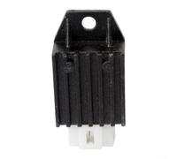 Régulateur de tension compact 18 x 12 cm 4 fils pour moto tout-terrain | Convient pour les moteurs gy6, pour une gamme de 50 cc-150 cc, tension de sortie stable, design plug-and-play