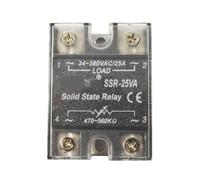 Régulateur de tension de contrôle de résistance 380 V AC Relais semi-conducteur à courant élevé 220 V 10 A 25 A 40 A 80 A 100 A 120 A (SSR-25VA (25 A))