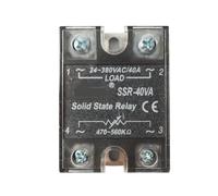 Régulateur de tension de contrôle de résistance 380 V AC Relais semi-conducteur à courant élevé 220 V 10 A 25 A 40 A 80 A 100 A 120 A (SSR-40VA (40 A))