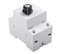 Régulateur de tension électronique 220 V 10 A pour ventilateur Contrôle de vitesse Coupe phase Variateur de température pour meuleuse d'angle Chauffages Éclairage Montage sur rail de chapeau Blanc 86