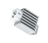 Régulateur de Tension Moto Compatible Avec GY6 50CC 80CC Pour 125CC 150CC Buggie Moped 12V 4Pin Régulateur De Tension De Moto Redresseur Demi-onde Pièces De Moto(Silver)