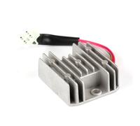 Régulateur de tension Régulateur de tension redresseur 12 V 4 fils pour GY6 50 cc, 80 cc, 100 cc, 120 cc, 150 cc, moto, scooter, cyclomoteur, ATV Redresseur de tension(Silver)