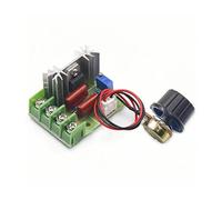 Régulateur de tension SCR AC 220 V 2000 W, variateur d'intensité, contrôleur vitesse du moteur, thermostat, module régulation électronique(2000W SCR with cable)