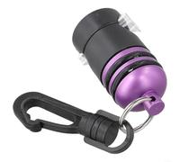 Régulateur de tuyau réglable magnétique pour la plongée avec boucle amovible en acier inoxydable et clip de sécurité pour accessoires de pieuvre (violet)