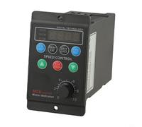 Régulateur de vitesse 750 W VFD Convertisseur de fréquence AC220 V Entrée monophasée Sortie 3 phases 0-100 Hz V/F Contrôle avec écran numérique pour machines industrielles moteurs pompes Noir T13