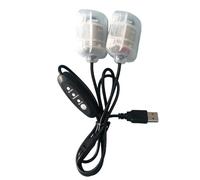 Régulateur de Vitesse à 3 Vitesses DC5V USB Vibrant à Deux Moteurs, appareil de Massage Pièces de ceinture de Moteur de Vibration d'élevage de Grenouilles avec Câble de 1,1 m