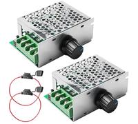 Régulateur de vitesse de moteur 2 pièces, 12 V : contrôleur de moteur PWM DC 7-80 V 30 A régulateur de vitesse du moteur 12 V 24 V 48 V 60 V 70 V DC contrôleur de moteur avec bouton rotatif régulateur