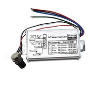 Régulateur de vitesse de moteur PWM DC 9-60 V 20 A haute puissance avec interrupteur à bouton et coque en métal