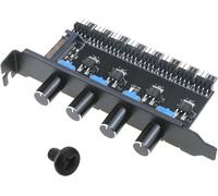 Régulateur De Vitesse De Ventilateur 4 Boutons Pc 8 Canaux Pour Pc,Ordinateur,Système De Refroidissement À Eau,Alimentation
