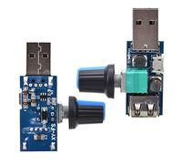 Régulateur de vitesse de ventilateur USB 5V - Contrôle de vitesse réglable avec bouton ON/OFF - Refroidissement silencieux multi-vitesse pour bureau