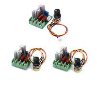 Régulateur de vitesse du moteur, régulateur de vitesse, régulateur de tension électrique SCR AC 50-220V 2000W, régulateur de vitesse de température/moteur, gradateur de lumière (3 pièces)