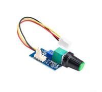 Régulateur de vitesse du ventilateur avec interrupteur, contrôleur de vitesse du ventilateur DC 12 V avec interrupteur 4 fils pour PC CPU ventilateur de refroidissement arrêt manuel