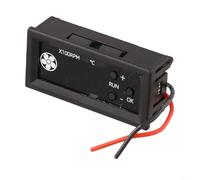 Régulateur de vitesse PWM 4 fils 12 V CC avec affichage numérique de la température et de la vitesse du ventilateur, prend en charge la minuterie inverse et le courant de ventilateur max 3 A (2 lignes
