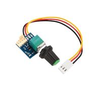 Régulateur de vitesse PWM pour ventilateurs DC 5V-12V - Régulateur de vitesse manuel avec fonction d'arrêt pour dissipateurs CPU pour PC, température 4 fils(3P plug cable)