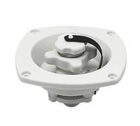 Régulateur d'entrée d'eau pour camping-car avec clapet anti-retour intégré pour une utilisation marine, port de remplissage d'eau en polypropylène blanc pour camping-car, yacht, remorque, camping-car