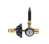 Régulateur d'hélium robuste pour bouteilles de gaz, construction en laiton avec connexions CGA580 et G5/8, contrôle précis de sortie de 1 à 10 bar pour gonfler (A)