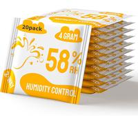 Régulateur d'humidité à 2 voies 58% d'HR Terpènes & protection des arômes,4g Packs contrôle humidité pour la conservation des herbes protège jusqu'à 15g-20 pièces