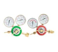 Régulateur d'oxygène acétylène pour kit de torche, régulateurs double jauge en laiton de haute pureté avec pression d'entrée d'oxygène de 0 à 4000 psi, acétylène de 0 à 30 psi, pour soudure, coupe,