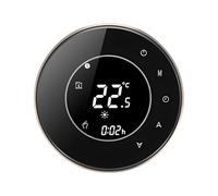 Régulateur LCD programmable pour chaudière murale, noir | Régulation thermique automatique avec protection des ressources ; utilisation facile et fonctions de programmation à écran