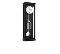 Régulateur puriste noir avec mouvement 4/4 Westminster de 8 jours par Hermle