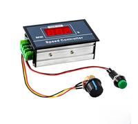 Régulateur PWM 30A, Contrôleur Moteur DC 6-60V Vitesse avec Affichage Numérique LED, Variateur de Vitesse Réglable avec Potentiomètre, Interrupteur et Bornes à Vis, pour Moteurs 12V 24V 36V 48V