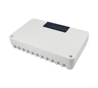 Régulateur Température 8 Circuits Valve Électrique(8) | Hub 5 zones, matériau ABS ignifuge, indicateur LED, contrôle indépendant, pour maison