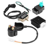 Régulateur Tension Redresseur avec Bobine Allumage CDI, Compatible ATV Quad, Système Électrique Moto Haute Performance