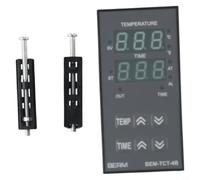 Régulateur Thermostat Numérique K/J Entrée 48x96mm | PID pour précis ±1℃, pour relais 30A/250VAC, plage 0- pour 999℃, minuterie 0-999s, entrée K/J/R/S/B/E/N/T