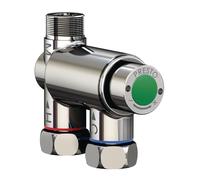 Presto Régulateur thermostatique Minitherm monoposte, arrivées en ligne F/G 3/8" chromé - 29008
