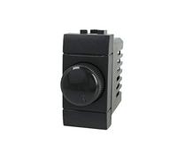 Régulateur variateur à bouton 220 V, compatible avec Bticino Living Light (Noir)