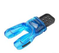 Régulateurs - Compatible avec les morsures de plongée en silicone moulable modifiable pour s'adapter à la morsure anti-âge Scuba Plus Gear (5 x 7 cm noir/blanc/bleu/rose) (bleu) (bleu)