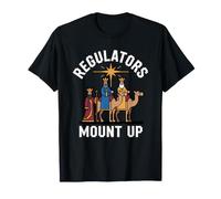 Régulateurs Mount Up Funny Christmas Three Wise Men Nativité T-Shirt