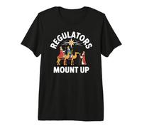 Régulateurs Mount Up Funny Christmas Three Wise Men Nativité T-Shirt Haut de Gamme
