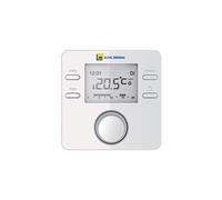 Thermostat programmable Elm leblanc avec sonde extérieure - Blanc - Poids 600g - Dimensions 95x95x35mm