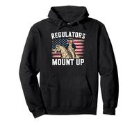 Regulators Mount Up Cavalier Colonial Patriote Style Vintage Sweat à Capuche
