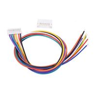 Regun 10 Jeux de JST pH 2mm Mâle Femelle Connecteur et Câbles Ruban, Connecteur Mâle et Femelle 8 Broches, 30cm câble 26AWG 300V