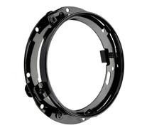 Regun Anneau Fixation Phare Rond Support, Support Phare LED 7 pouces, Support Phare LED de Voiture Rond pour JK 2007-2016 (noir)