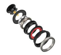 Regun Casque Direction de Vélo, Aluminium 44/55 mm VTT Casque Top Cap Roulements pour fourches à Tube Conique de 1-1/8 po ou 1-1/2 po et Le Tube Droit de Tube Conique Standard de Fourche